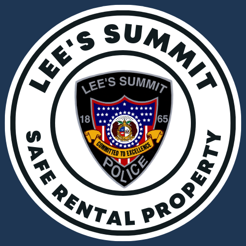 Lee's Summit Police Safe Rental Properties logo.